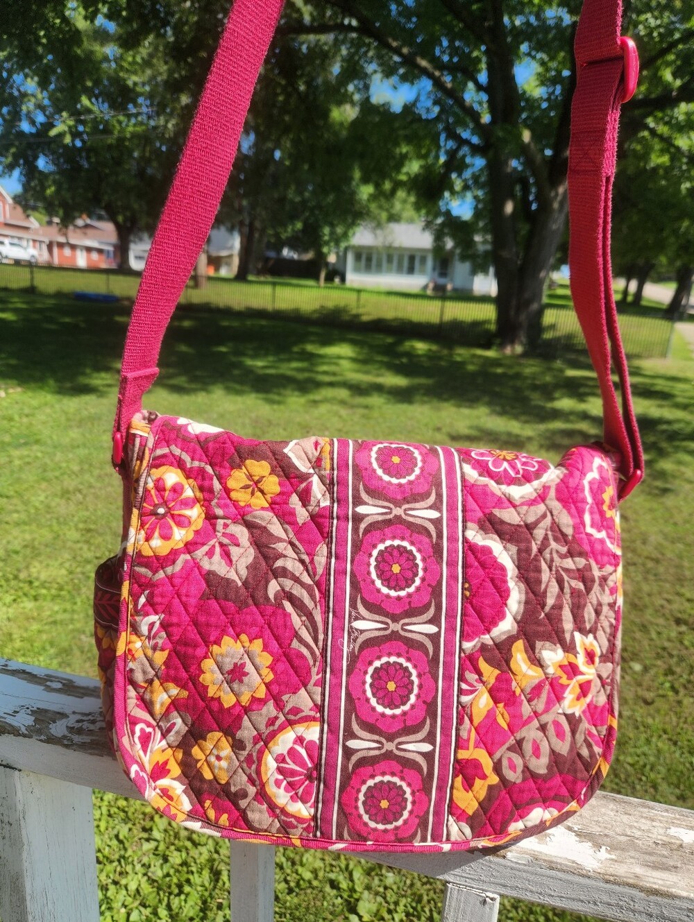 Vera Bradley Carnaby Little Betsey Quilted shoulder bag EUC - Picture 2 of 12